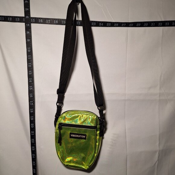 Vibedration Messenger/Crossbody Bag - yellow-green glitter - used - Picture 3 of 11